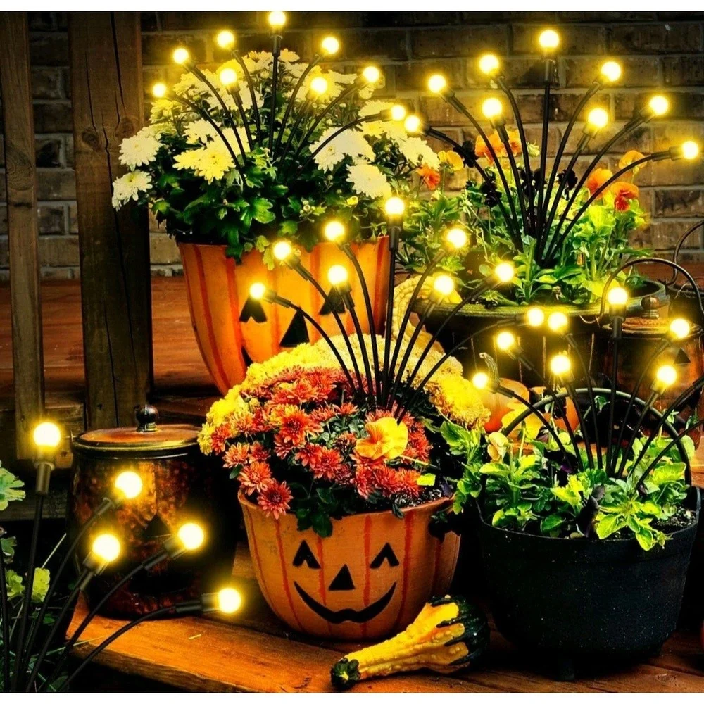 Solar Firefly Light Garden Waterproof Swaying Lamp Outdoor Landscape Lawn‎ #1436